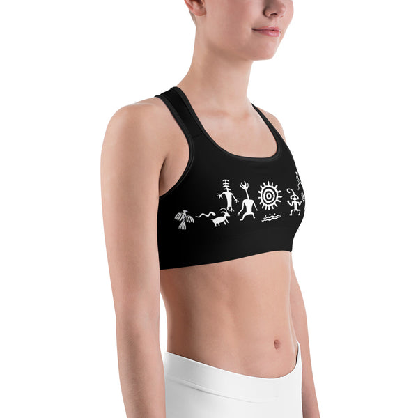 Native American yoga sports bra by Sushila Oliphant for Apparel for the Spirit.