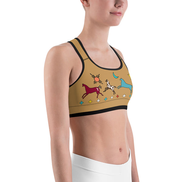 Native American yoga sports bra by Sushila Oliphant