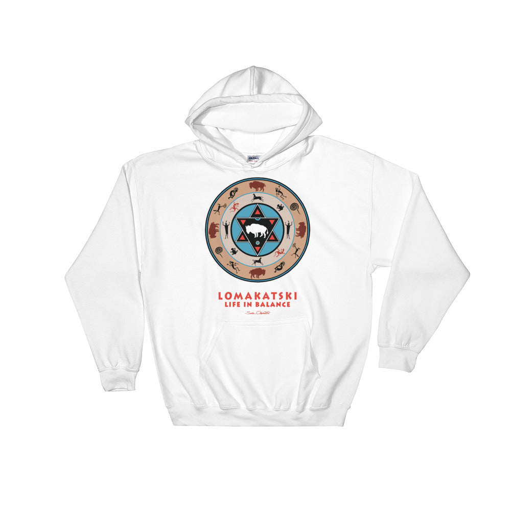 White Buffalo Medicine Wheel Hoodie