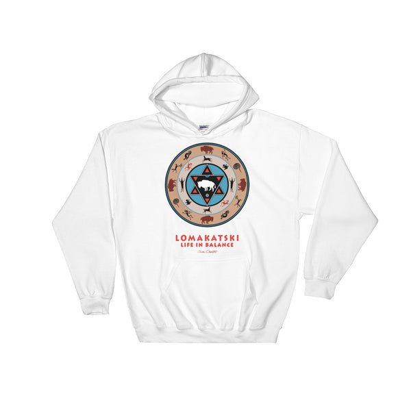 White Buffalo Medicine Wheel Hoodie