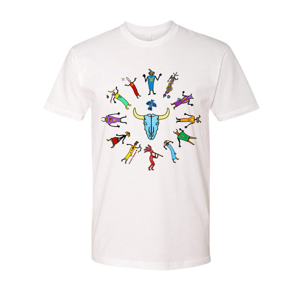 men's Native American themed t-shirt by Sushila Oliphant