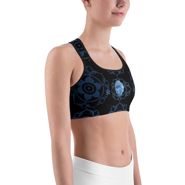 Buddha yoga sports bra by Sushila Oliphant for Apparel for the Spirit.