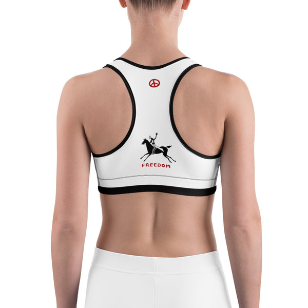 Native American yoga sports bra by Sushila Oliphant