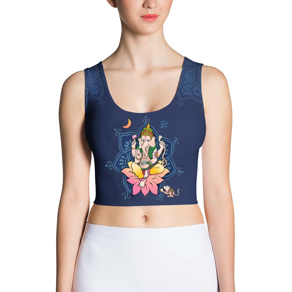 Sri Ganesha - Yoga Sublimation Crop Top