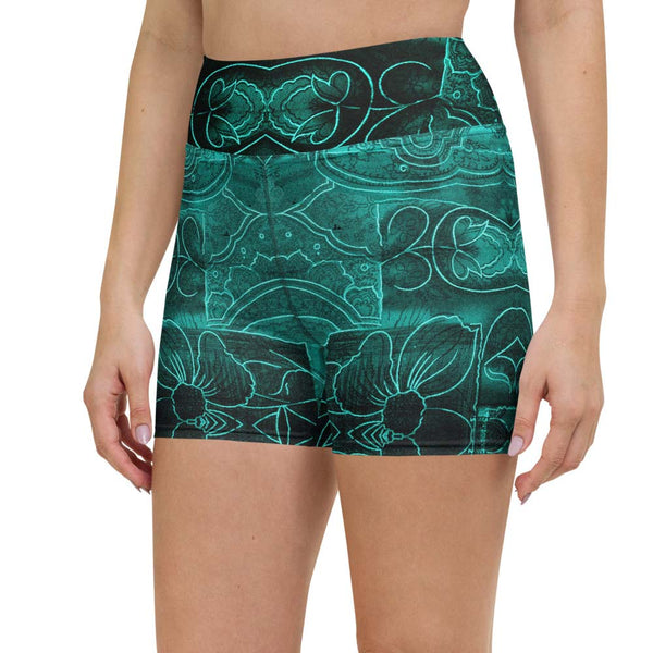 Garden of Peace Yoga Shorts