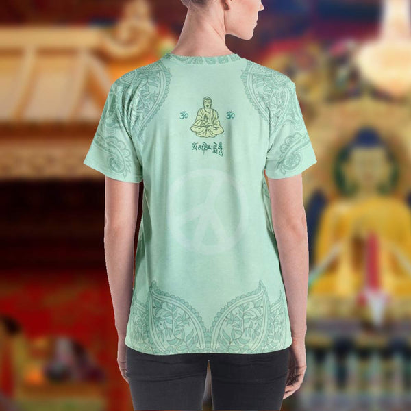 Buddha t-shirt great for yoga by Sushila Oliphant