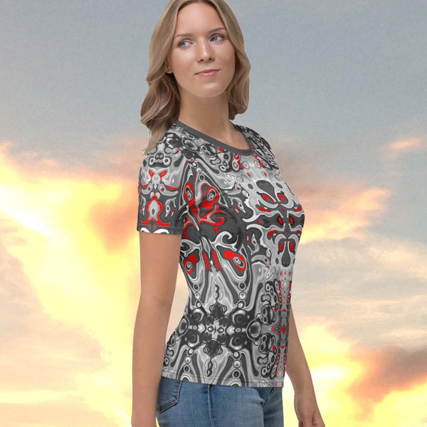 Women's t-shirt with a spiritual Celtic design by Sushila Oliphant, Apparel for the Spirit.
