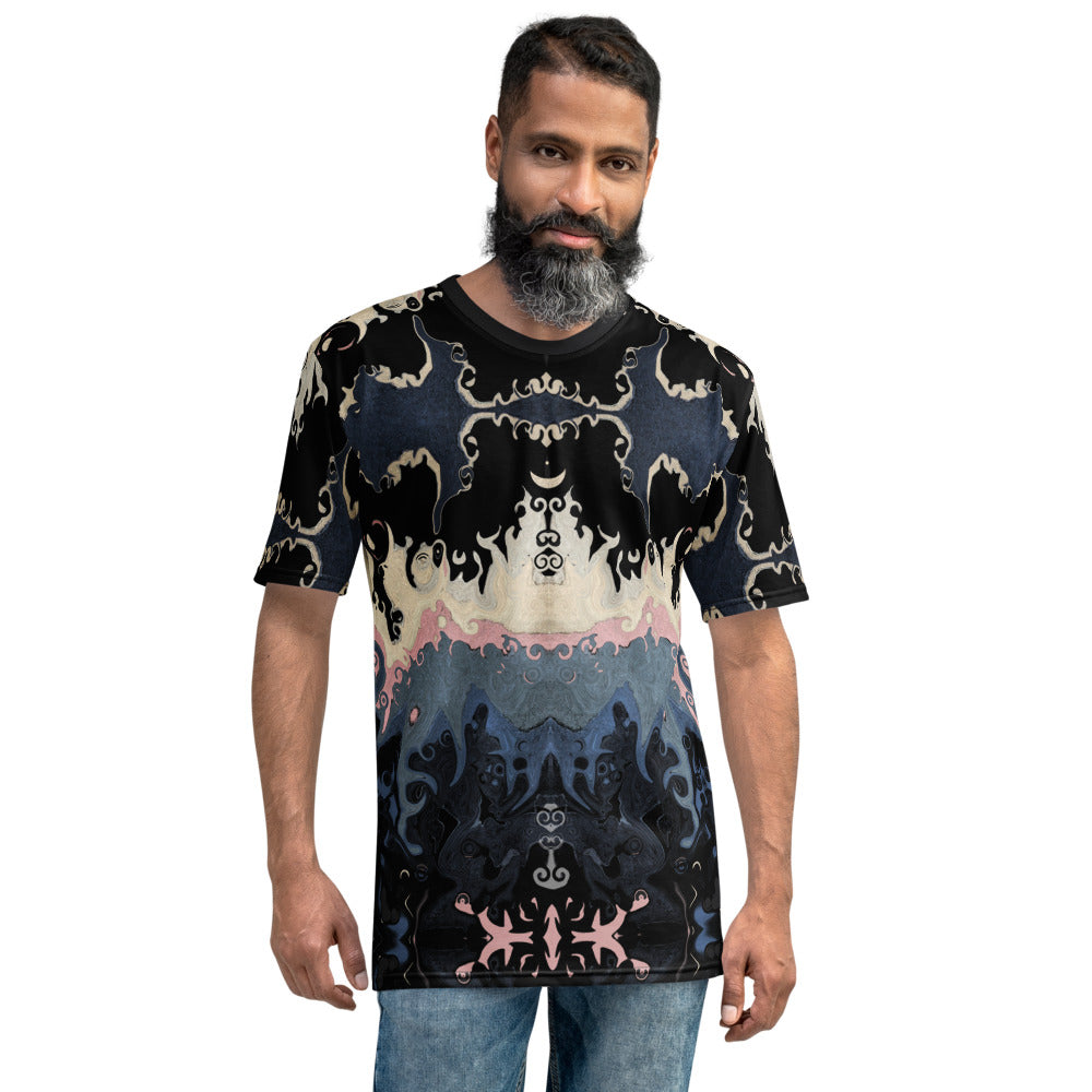 A very cool men's t-shirt with a Celtic vibe by Sushila Oliphant for Apparel for the spirit.
