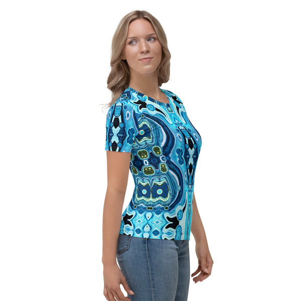 Women's t-shirt with a spiritual Eastern vibe designed  by Sushila Oliphant, Apparel for the Spirit.