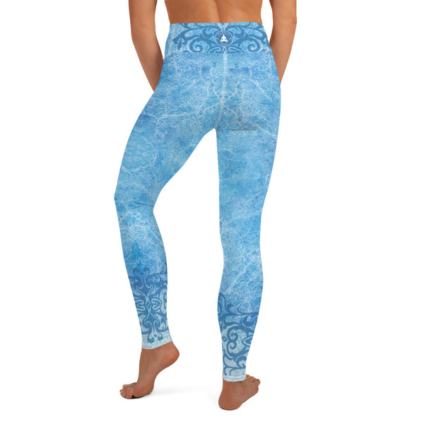 Harmony Yoga Pants - Great for yoga classes, gym workouts while looking great! Peace sign, meditating yogi and Om Shanti designs. Artiist, Sushila Oliphant for Apparel for the Spirit.