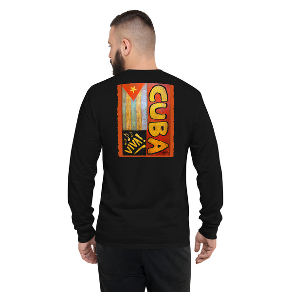 New Orleans jazz long sleeve shirt, Cuban flair by Joshua Noland for apparel for the spirit.