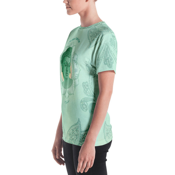 Jade Buddha yoga t-shirt by Sushila Oliphant