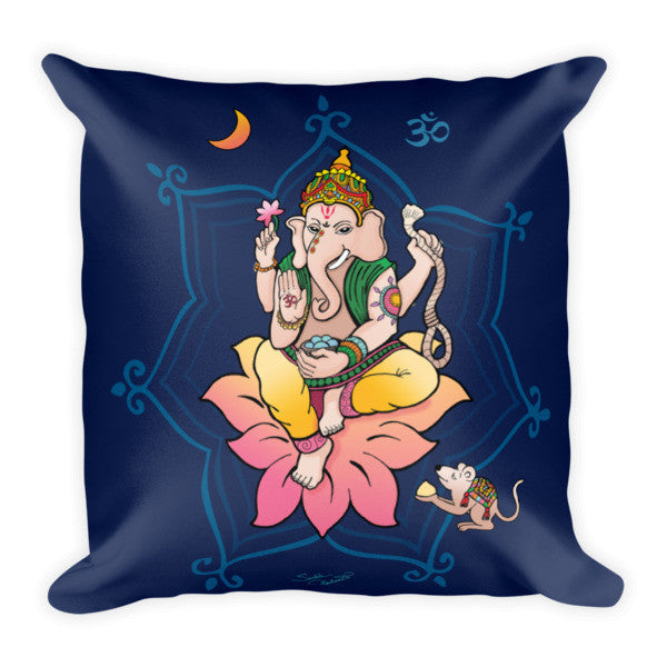Ganesha meditation pillow by Sushila Oliphant
