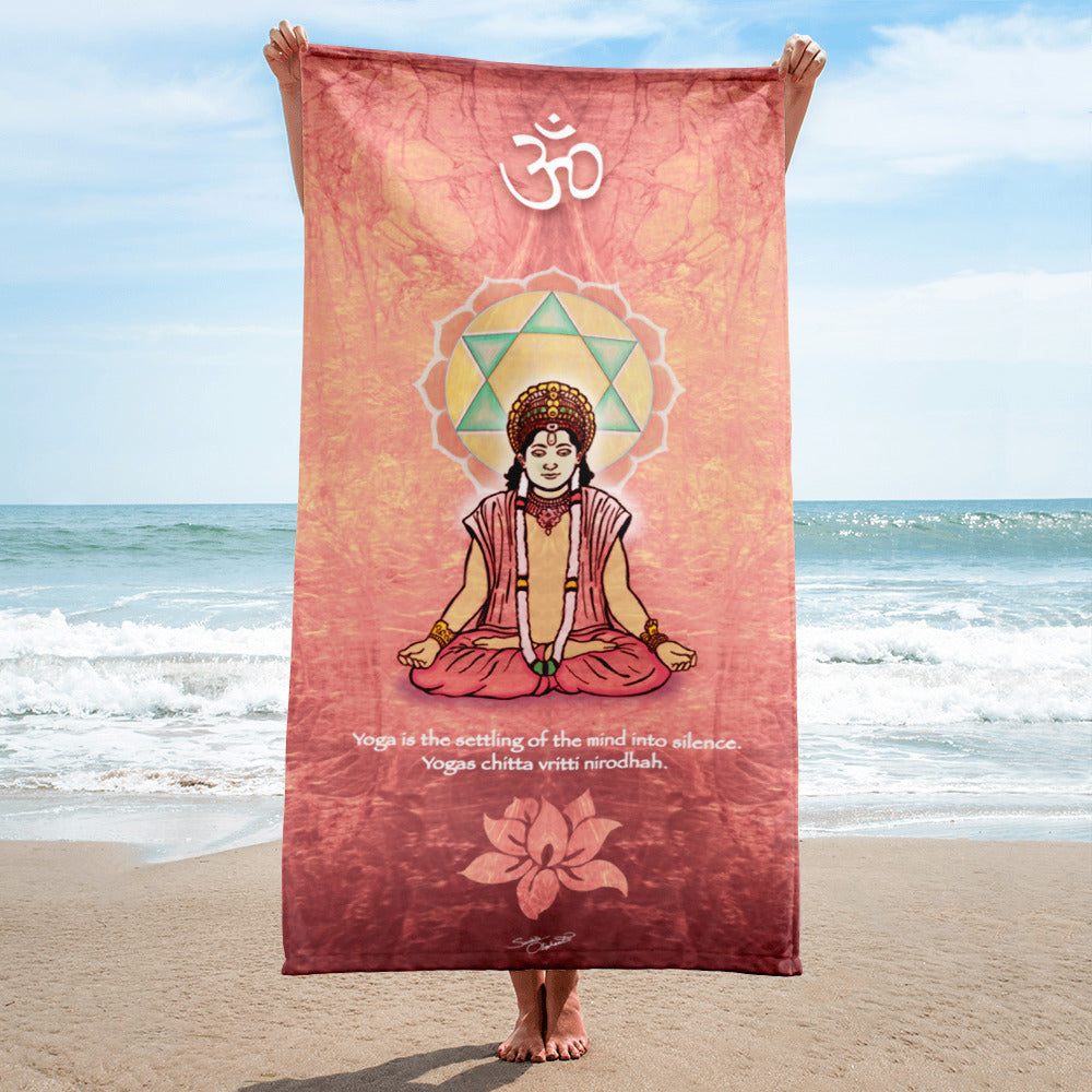 Avatar in Meditation Yoga Beach Towel