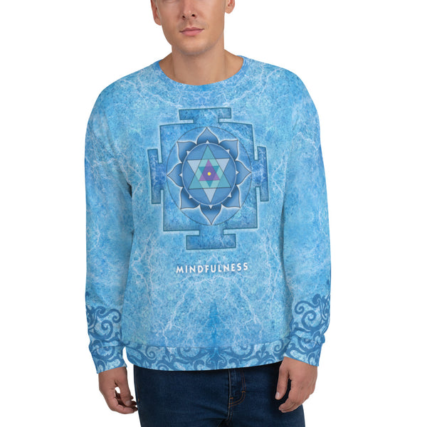 Yantra of Ganesha yoga sweatshirt by Sushila Oliphant, apparel of the spirit