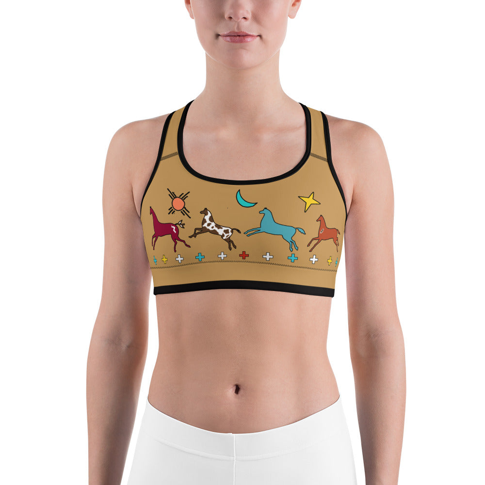 Native American yoga sports bra by Sushila Oliphant
