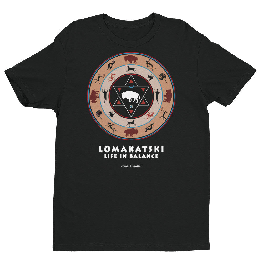men's Native American white buffalo t-shirt by Sushila Oliphant