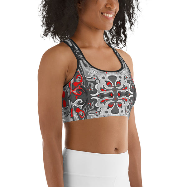 This sports bra is great for your yoga classes, exercises, workouts at the gym by designer Sushila Oliphant.