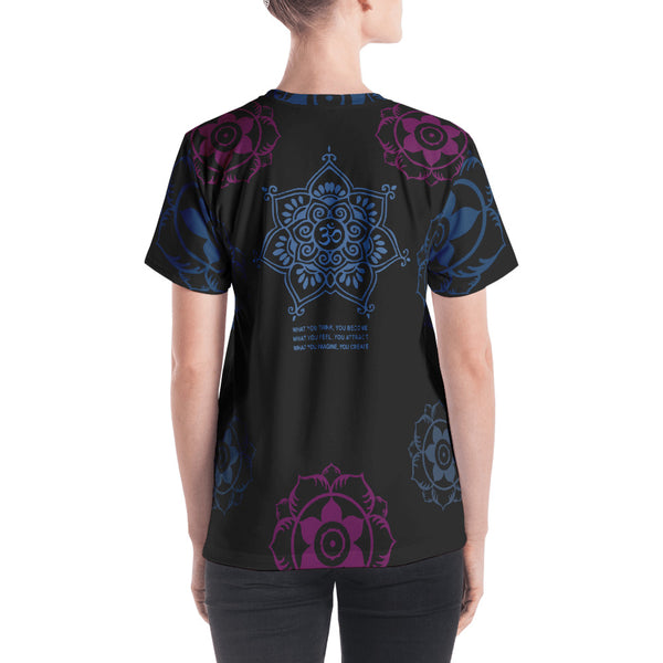 Buddha v-neck t-shirt great for yoga by Sushila Oliphant
