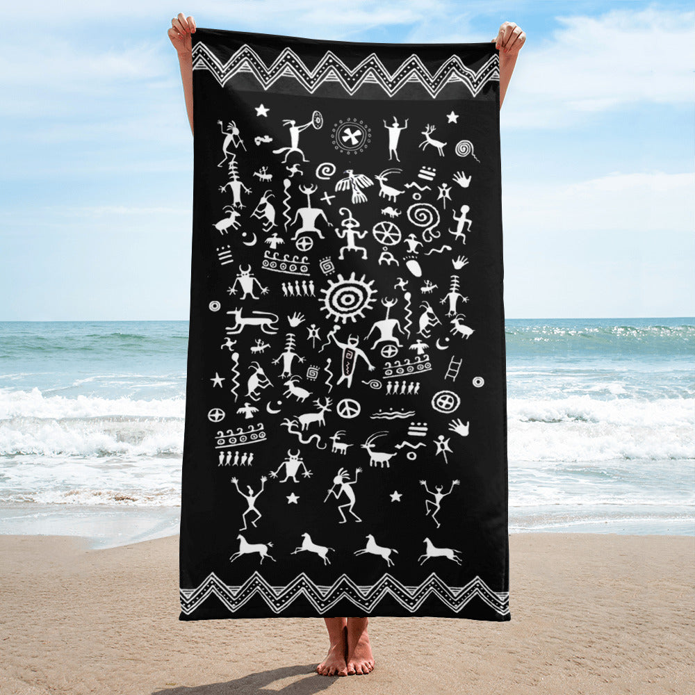 Nature Spirits Yoga Beach Towel