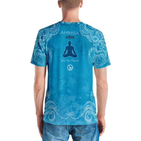 men's spiritual om shanti yoga t-shirt by Sushila Oliphant for Apparel for the Spirit